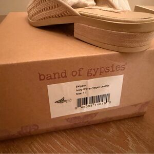 Band of Gypsies Beige Woven Sandals
